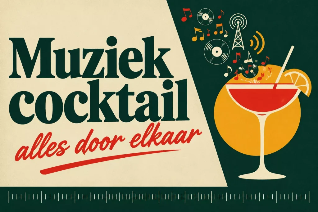 Muziek cocktail, alles door elkaar op Radio Favoriet FM